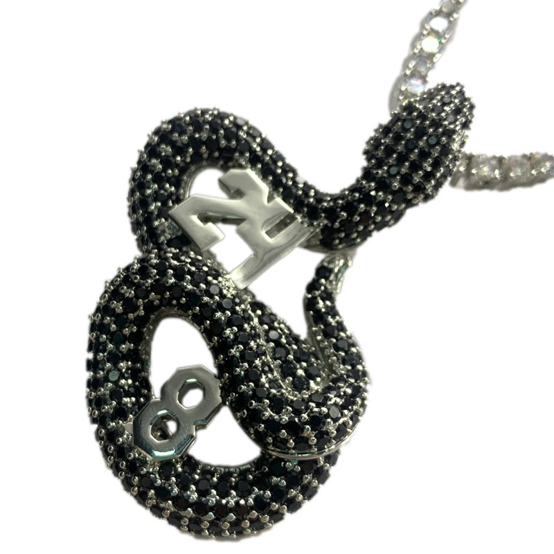 Simplu Hip Hop Bijuterii de aur Culoare metal lanț Clavicul Colier Crystal Animal Șarpe Pandantiv Colier
