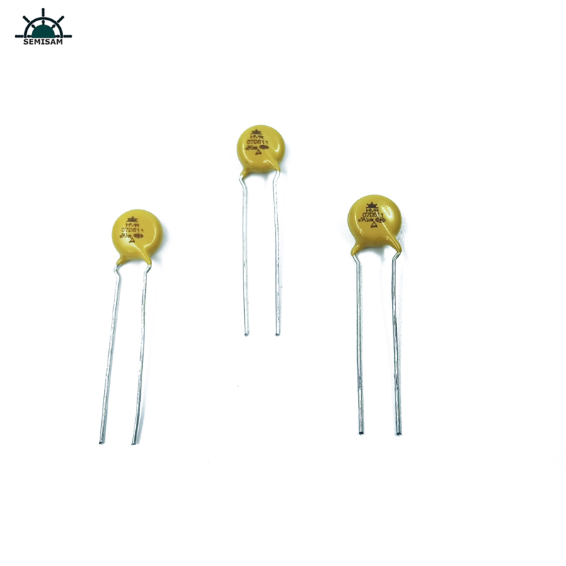 Producator original Long plumb, galben silicon Mov 7d511 510V 7mm rezistor mov varistor