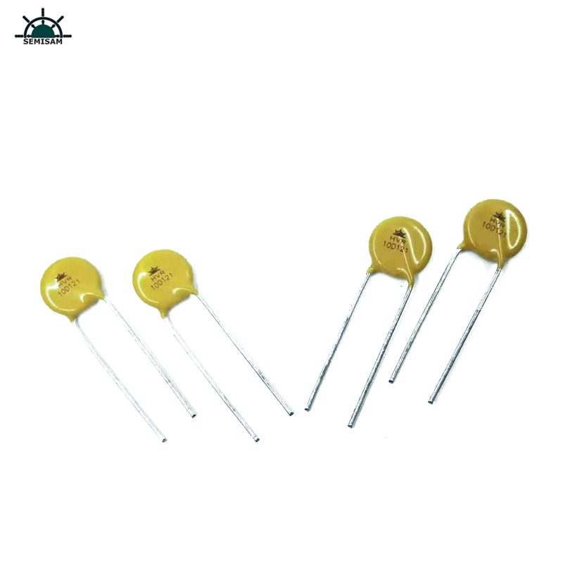 Furnizor de rezistor de la China ODM Galben Silicon 10D121 Diametru 10mm Oxid de metal Varistor pentru LED Light