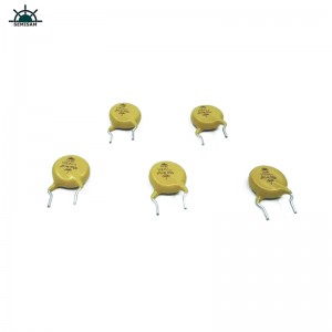 China originală producător de componente electronice pasive, galben MOV 10mm HVR10D511k zinc varistor
