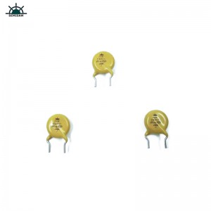 China originală producător de componente electronice pasive, galben MOV 10mm HVR10D511k zinc varistor