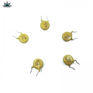 China originală producător de componente electronice pasive, galben MOV 10mm HVR10D511k zinc varistor