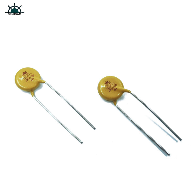China de rezistență a producătorului Furnizor de siliciu galben 10d511 Diametru 10mm oxid de zinc Mov Varistor pentru alimentare