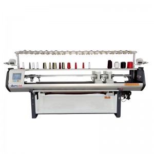 1+1 Mașină de tricotat cu guler dublu cu cap dublu