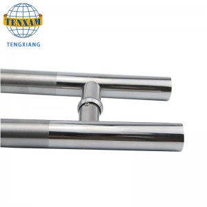 Customizable moderne tubul circular H tip oțel inoxidabil glisant trage uși accesorii baie de duș mâner de sticlă