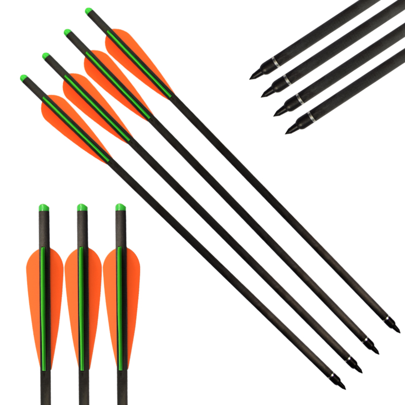Elong Outdoor 117800 16inch Fibră de carbon Crossbow șuruburi Arculizare Crossbow Echipament de fotografiere