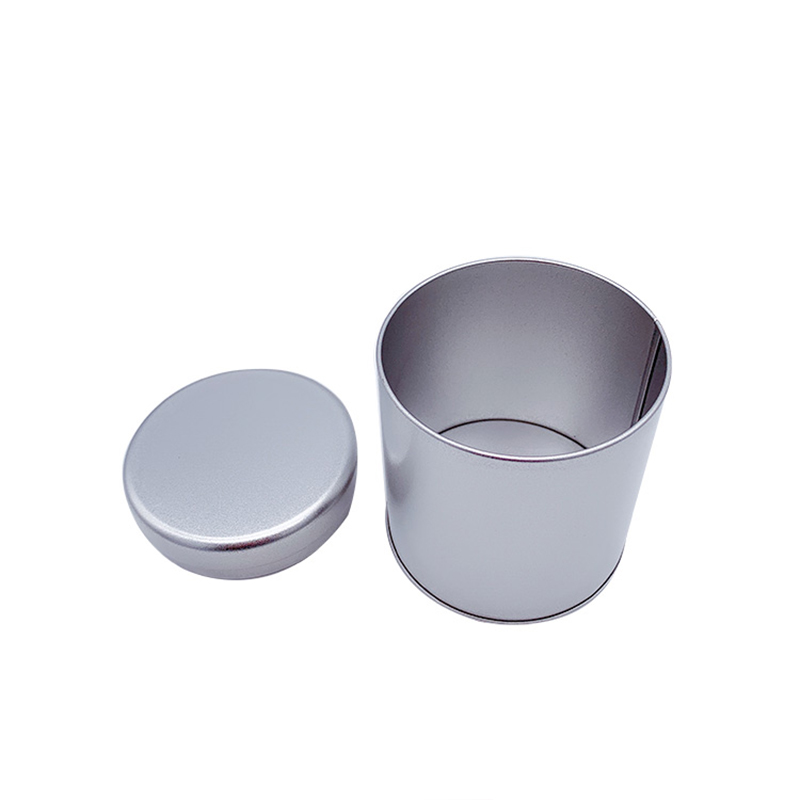 Food Grad Food Tinlate Sigilate Cances Cances Silver Inner Dopper acoperă cutii de ceai (90mm * 90mm)