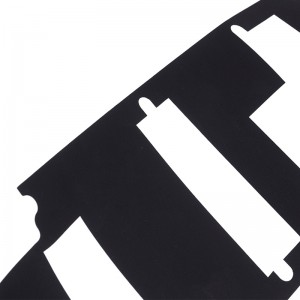 Flacări ignifugă și ușor de folie de izolare PP 0,25 mm Garnitură de izolare a energiei Negre 3716 foaie izolantă