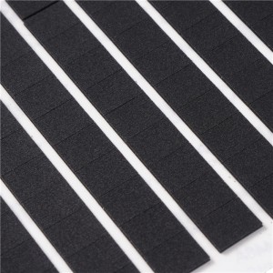 Poron LE-20 în formă de poron LE-20 Spumă Absorbție și compresie Black Spumă de 0,5 mm Flacără de alimentare cu spumă ignifugă