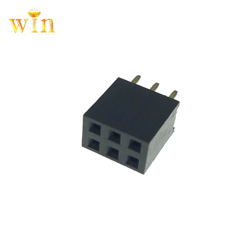 2.54mm pitch 2x3p conector de feminin conector