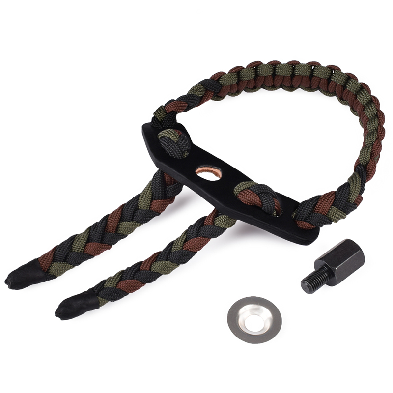 Elong Outdoor 470020 Slist de încheietura mâinii verde Culoare din piele Piele de metal Groime pentru arcul de arcul Fotografiere