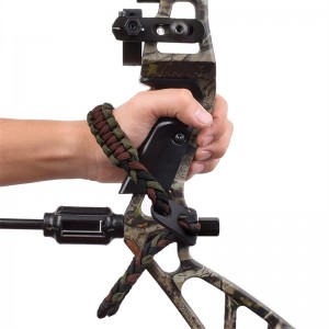 Elong Outdoor 470020 Slist de încheietura mâinii verde Culoare din piele Piele de metal Groime pentru arcul de arcul Fotografiere