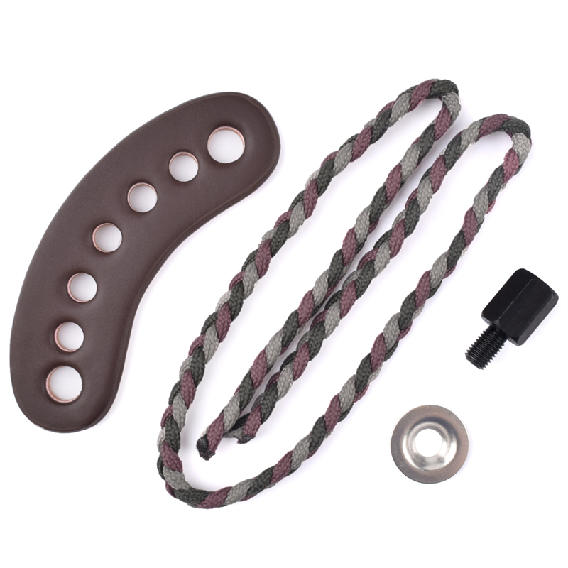 Elong outdoor 470011 din piele de mână din piele din piele metal Gromet Gri Culoare pentru tir cu arcul Fotografiere