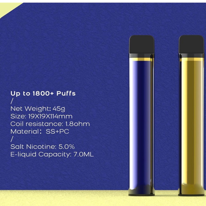 XXL Dispozitive de unică folosință de unică folosință Poduri de unică folosință 1800 BUFF PUPUT PEN 7ml Cartușele de 7 ml 950mAh E-Țigarete