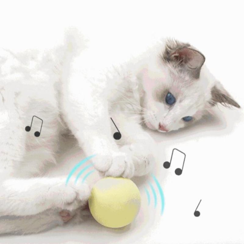 Amazon \\ 's New Pet Gravitational Call Ball Cat Self-Hei Anti-Boring Consumabile Tease Cat stick Menta minge de sunet jucărie