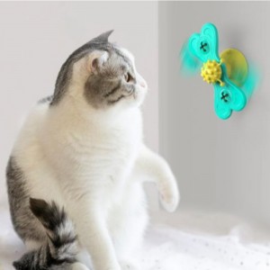 Pisica de vânt de vânt amuzant masaj rotativ pisici jucarii cu catnip bila dinti Curățarea produselor de companie