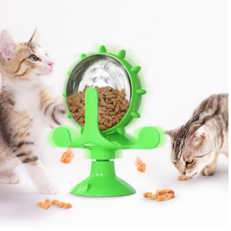 Îmbrăcăminte pentru animale de companie Turntable Cat Interactive Jucărie Interant Alimentator Furaj Funcționează Funny pisici jucării