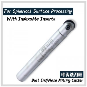 Instrumente de frezare EMET Endmills Ball Nose \\\\ Instrumente de frezat de frezat Cut Off, Slot și Groove Instrumente de frezare cu o adaptare filetată care transportă inserții indexabile