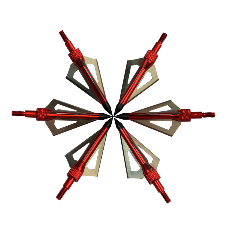 Nika tir cu arcul 15B005 100/125 cereale din oțel inoxidabil Broadhead pentru tir cu arcul Vânătoare 3 lame Broadhead
