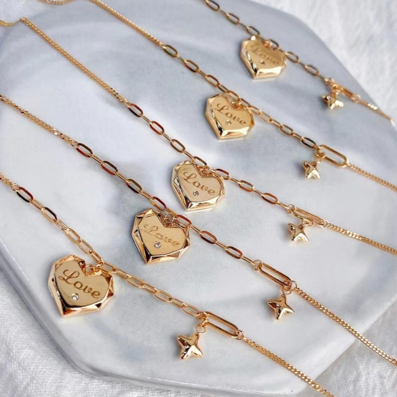 TUOCHEN Bijuterii producător de moda de design 18k/14k/10/9k/argint 925 aur heart stil brățară pentru femei