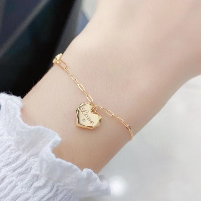 TUOCHEN Bijuterii producător de moda de design 18k/14k/10/9k/argint 925 aur heart stil brățară pentru femei