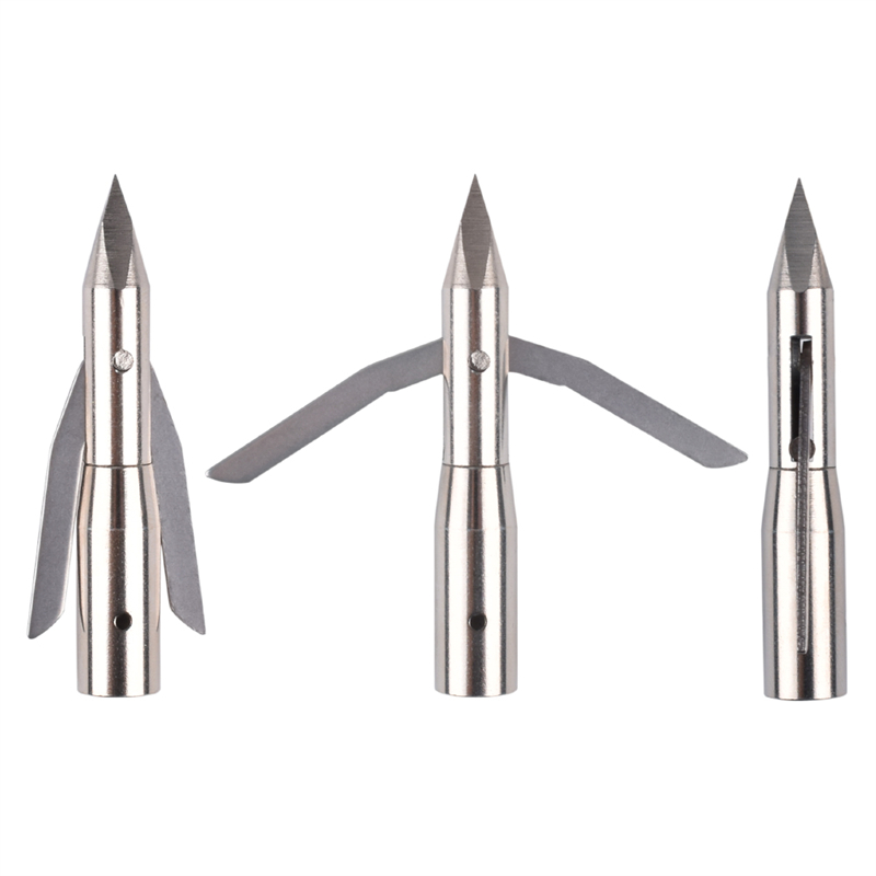 Covoare Nika 151042 287 Cereale 3 lame Broadhead cu lame din oțel inoxidabil Crossbow Hunting Arrowheads
