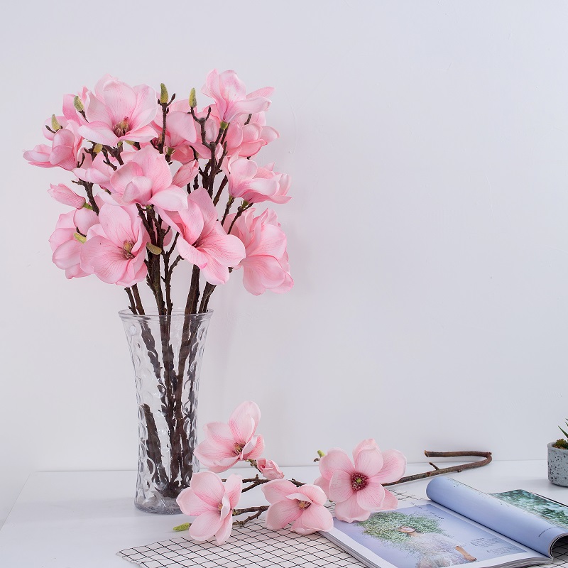 Fabrica de aprovizionare directă unică Magnolia floare flori artificiale pentru vânzare