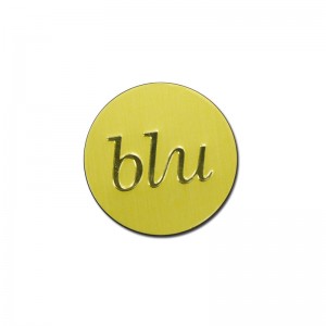 Eticheta de sticlă de parfum din aluminiu de aur