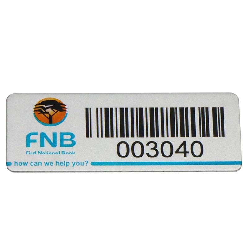Comerț cu ridicata laser cu laser gravat Număr de serie Etichetă Metal Barcode etichetă etichetă tipărit de aluminiu Active etichetă labe