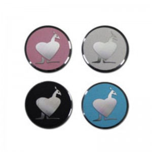 Grupe de aur personalizate 3D Aluminiu embosat metalic plăcuță pentru geantă de mână