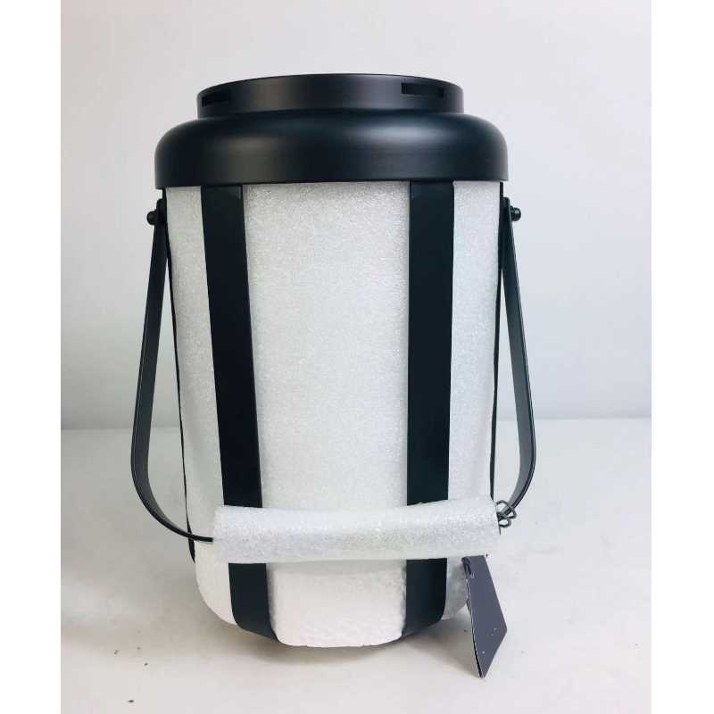 Hot Vindem Lantern de sticlă metalic