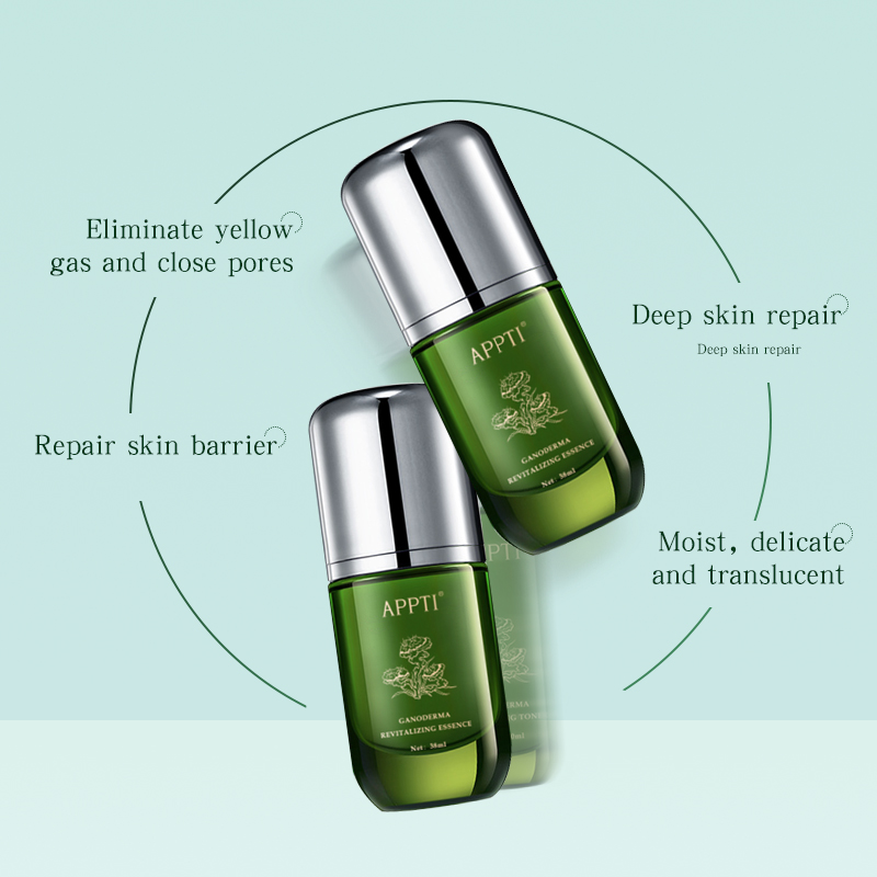 Appti albire și hidratare Ganoderma Extract Essence Anti Îmbătrânire Reparații de îngrijire a pielii Ser