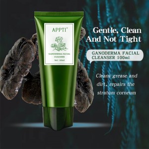 Etichetă privată anti acnee aloe vera fata spalator facial cleanser ganoderma essence fash spalat