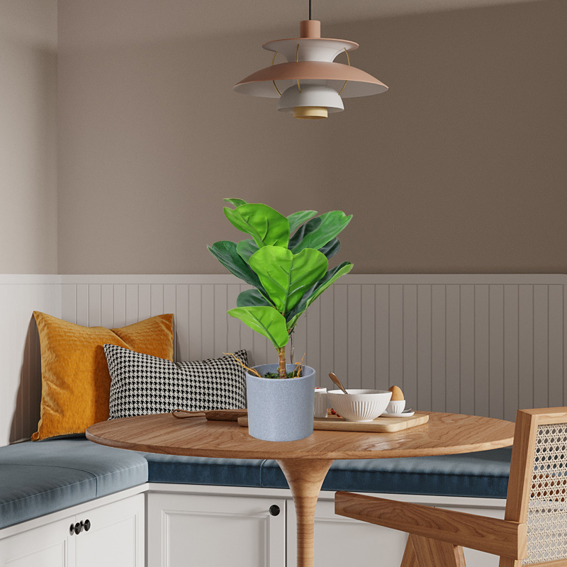 Acasă Decor Cel mai bun aproapenatural Faux mici Plante verzi artificiale Bonsai