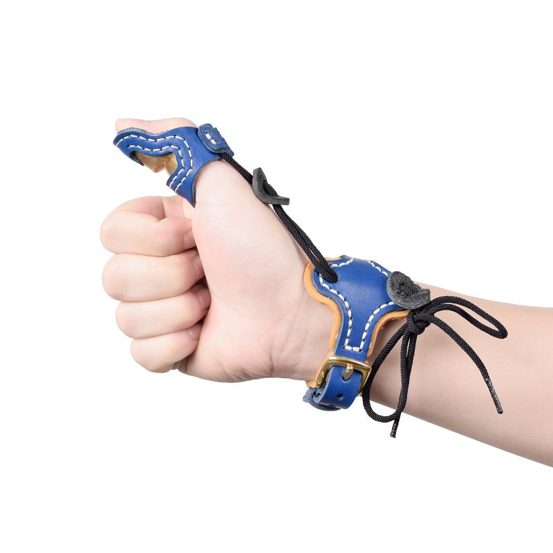 Elongarrow M Size Thumb Armor+Wrist Strap Archery Shooting Accesories Finger Protection