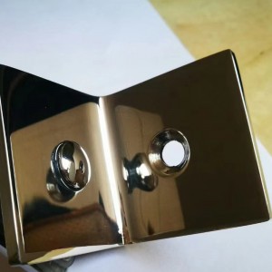 90 de grade Cameră de duș Băi de baie Ușă de sticlă Pătrat clip