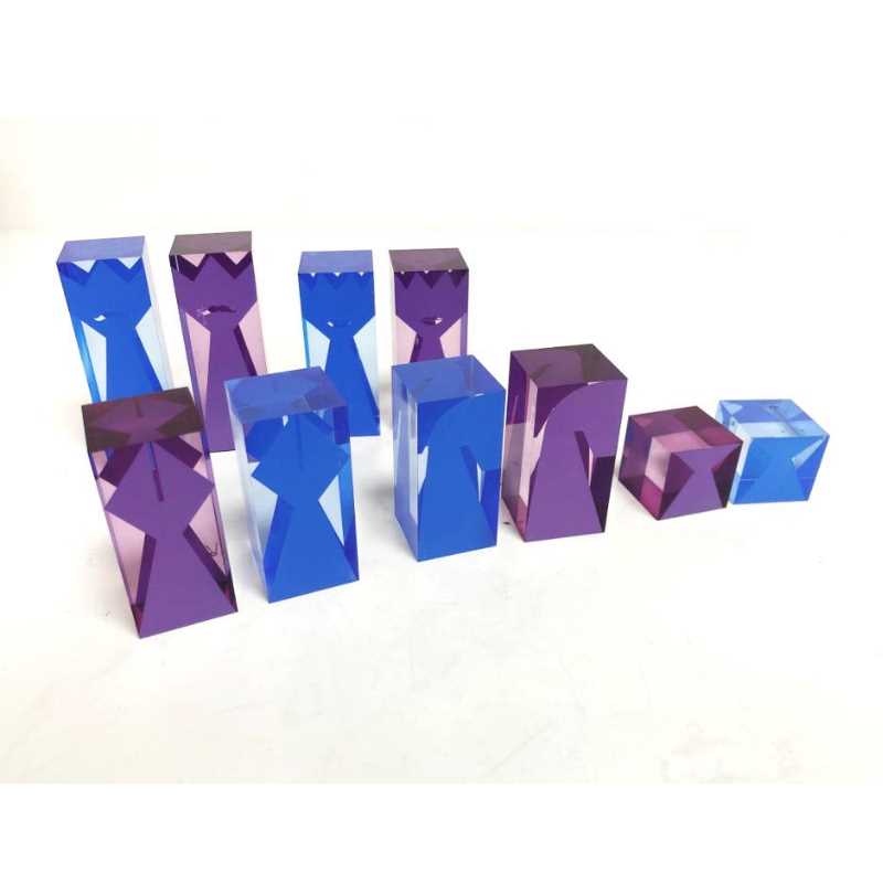 Set de șah acrilic de designnou