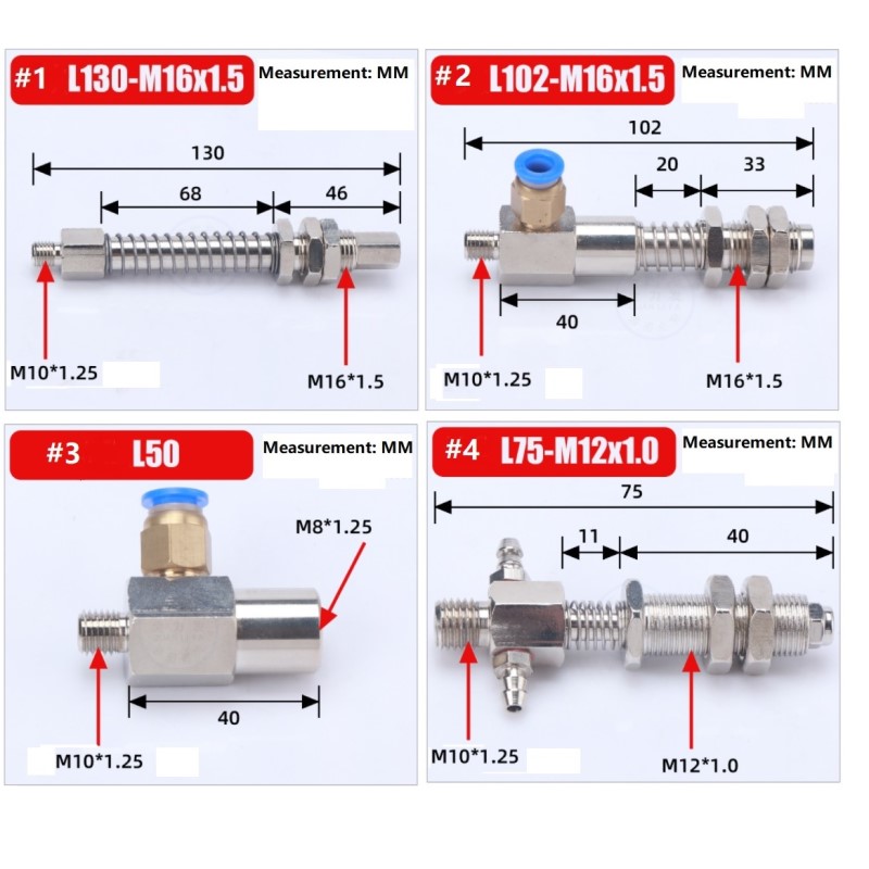 Piese metalice cu fraier pentru manipulator industrial