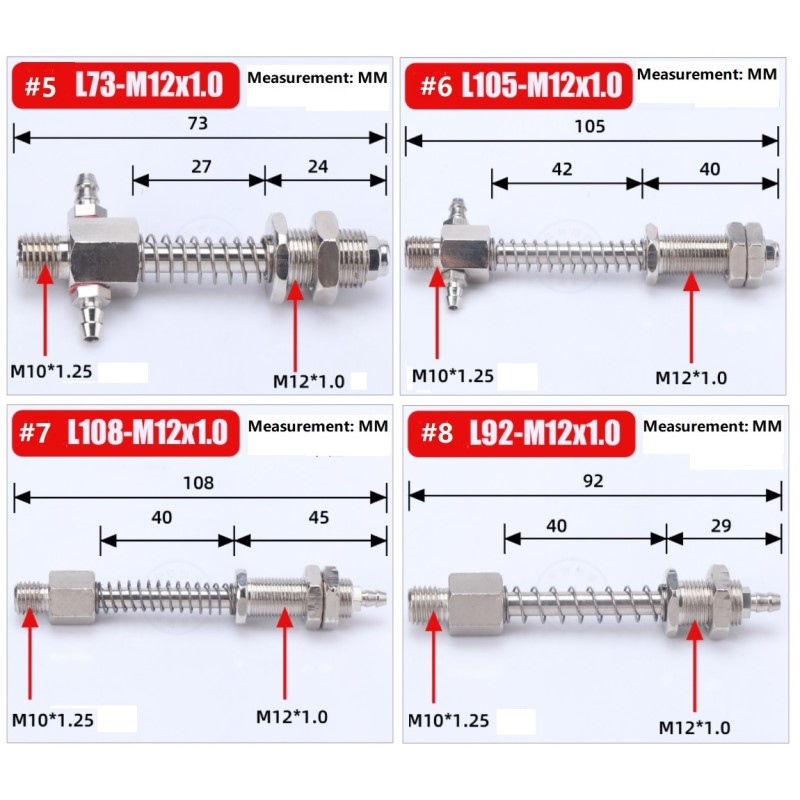 Piese metalice cu fraier pentru manipulator industrial