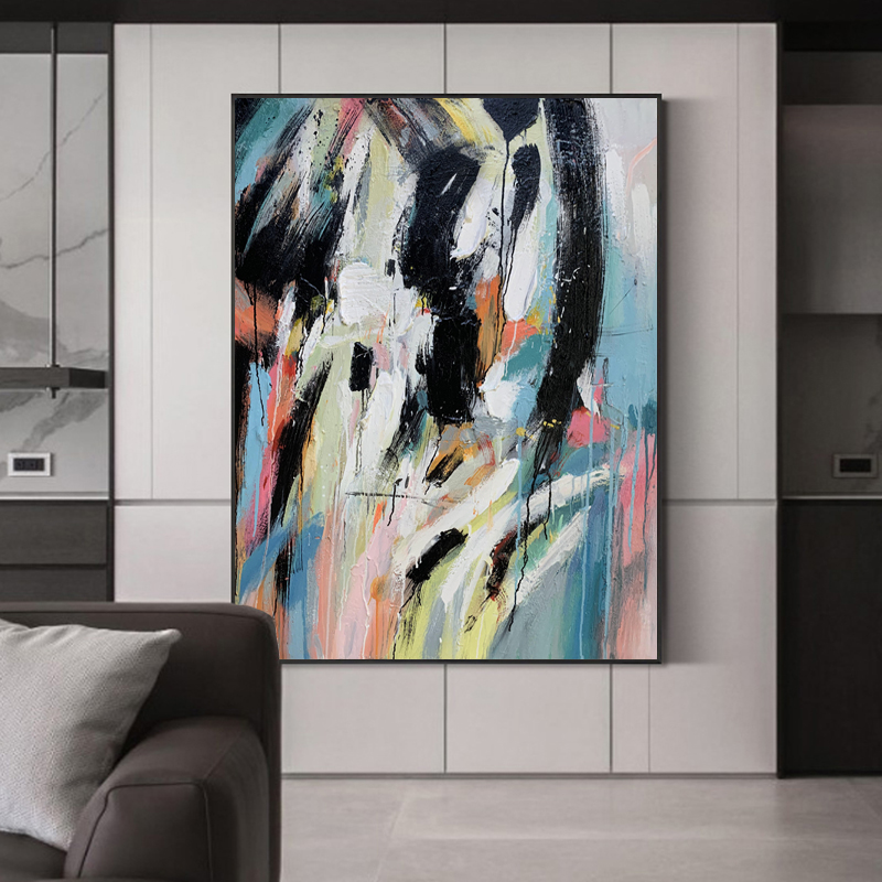 100% manual de perete modern de artă abstract pictura pe panza pentru decorarea de intrare