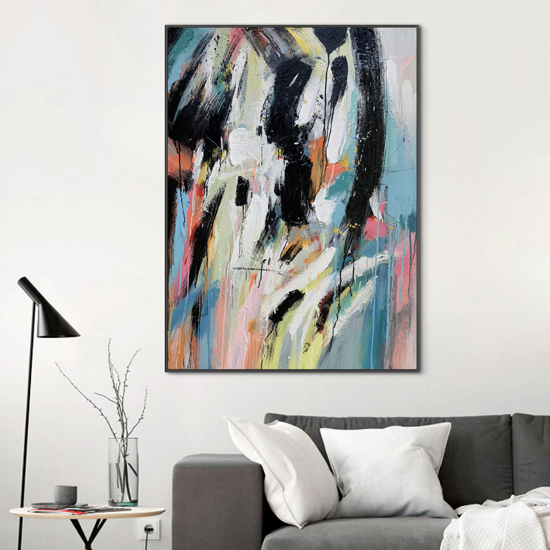 100% manual de perete modern de artă abstract pictura pe panza pentru decorarea de intrare