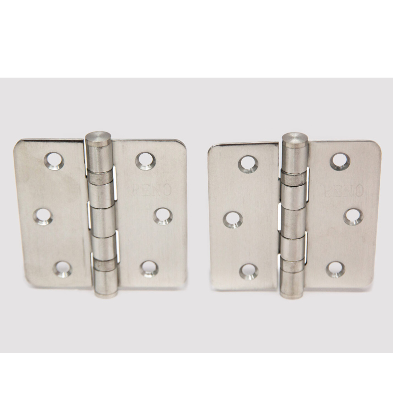 HN004 (2 pachet) 3,5 inch x3,5 inch balamale rotunjite 1/4 inch Raidus standard pentru dormitor rezidențial balamală