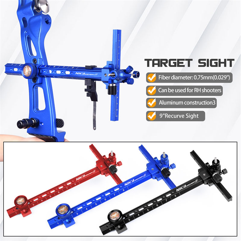 Elongarrow 260007 Tir cu arcul Recurve Arc țintă Fotografiere din aluminiu Material Recurve ars Vederea