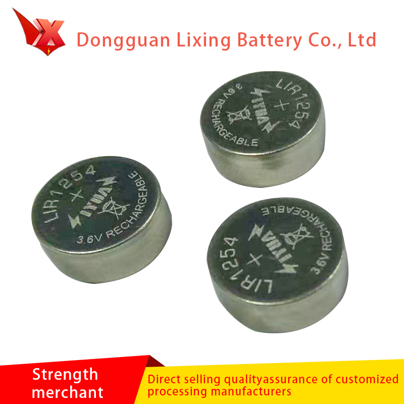 Producător Personalizat Bluetooth Lir1254 Buttery Buttery Baterie de înaltă capacitate Polimer Litiu Baterie reîncărcabilă baterie