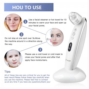 Electric Blackhead Remover Instrumente de îngrijire a pielii cu observație WiFi Wireless Camera