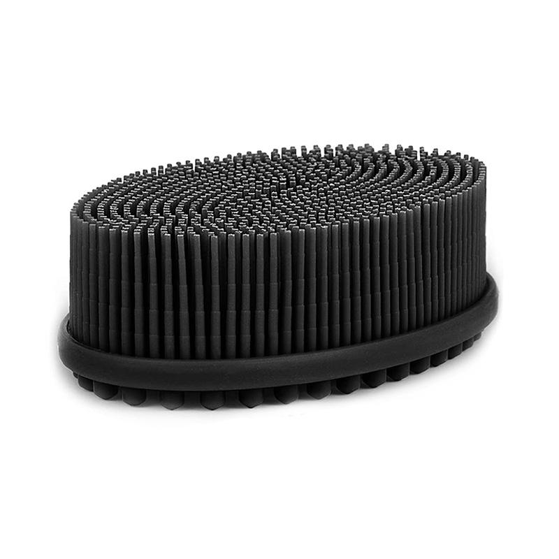 Exfolierea scruberului de silicon de silicon, perie de baie