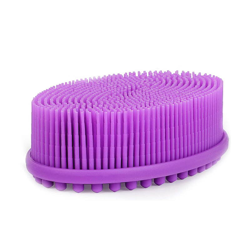 Exfolierea scruberului de silicon de silicon, perie de baie