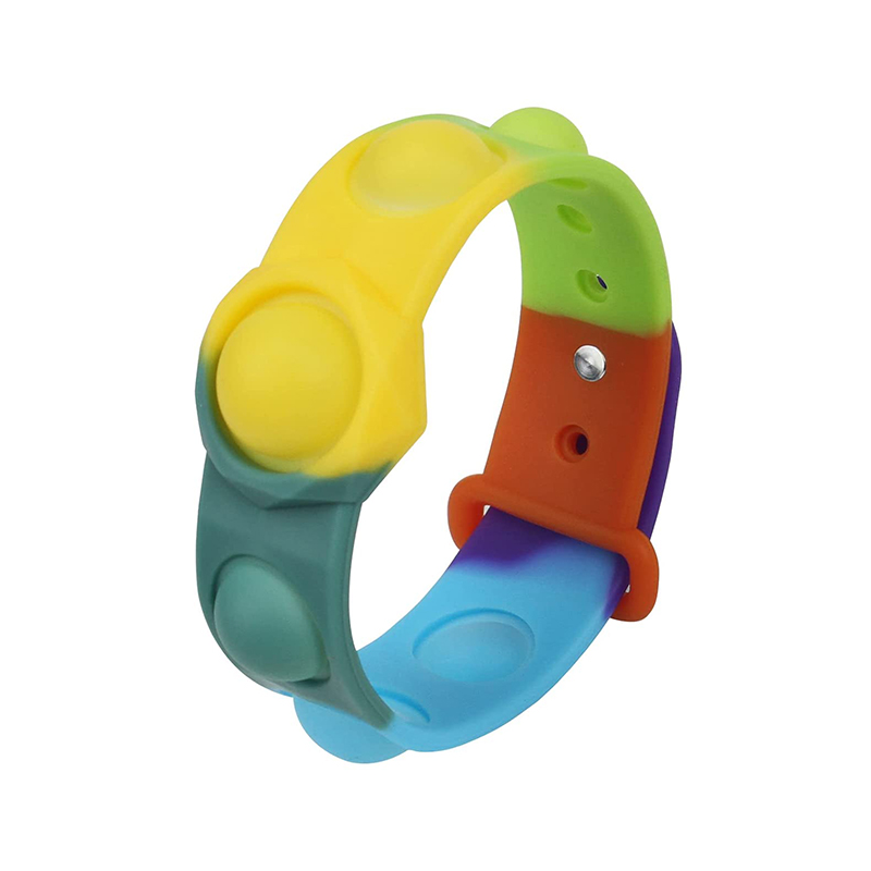 Copii silicon pop Fidget brățară și brățară jucării, adulți împingeți bubble senzoriale stres de relaxare jucărie cadou