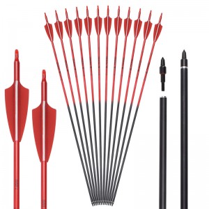 Elongarrow 115500-08 30inches Od7.8mm Compus Recurve Bow Shooting Arrows Rollfiberglass săgeți