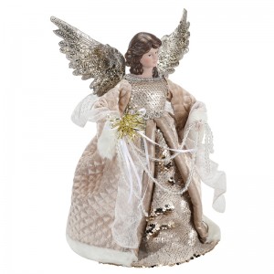 33cm Crăciun Angel Decor Beads Ornament Decor Decorațiuni interioare Produsnou Crăciun Figura de vacanță Afișaj de lux acasă vesel